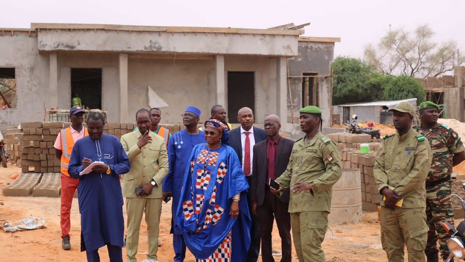 Niger / Visite des travaux de construction du Collège Scientifique de Niamey