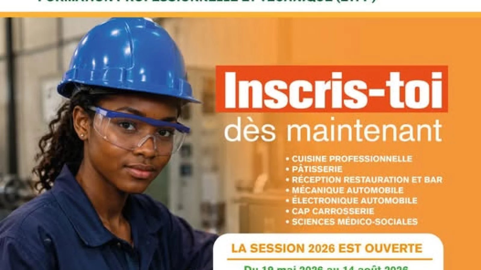 Concours d’entrée ETFP 2026 : Les inscriptions sont ouvertes