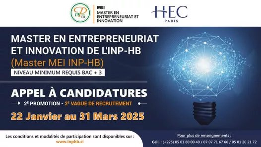 Côte d’Ivoire / Dernière ligne droite pour rejoindre le master MEI INP-HB