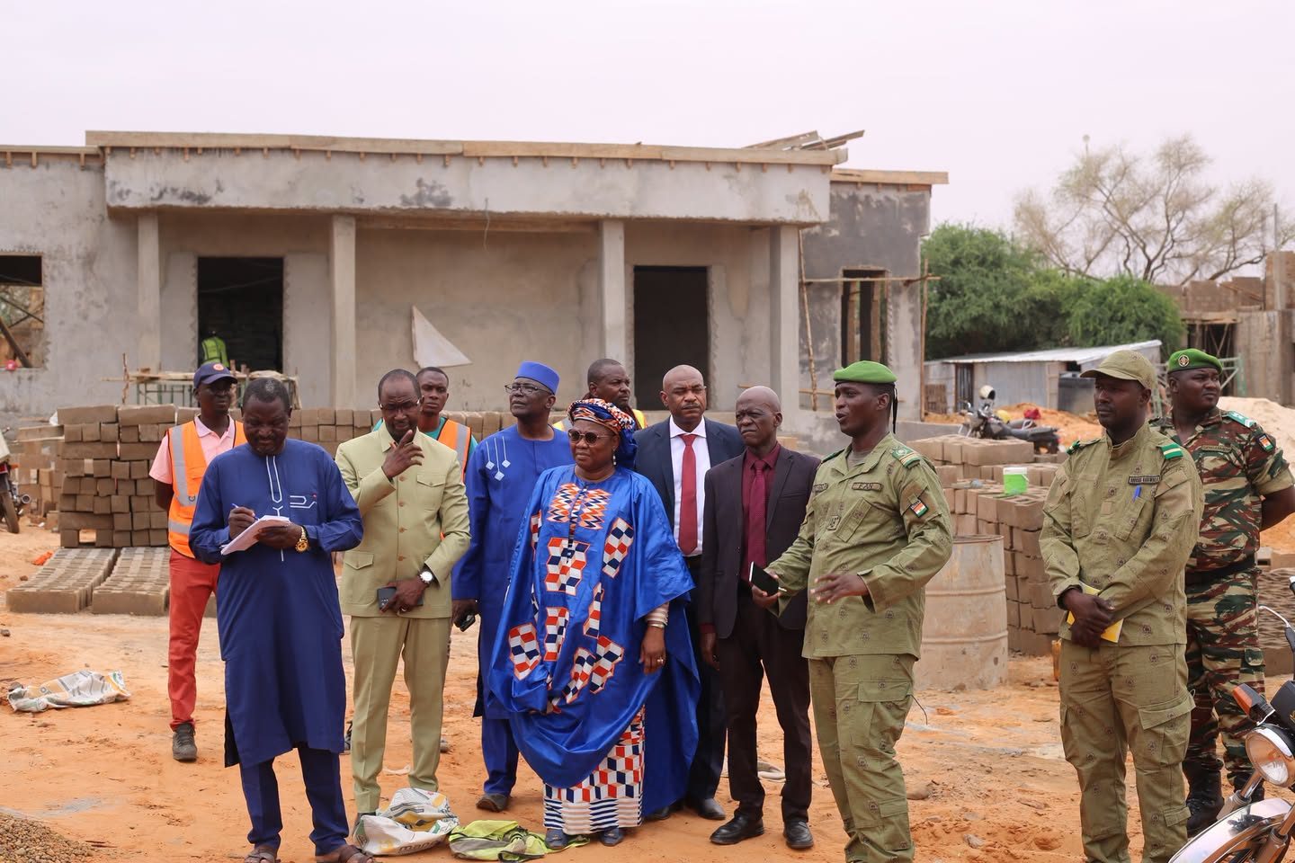 Niger / Visite des travaux de construction du Collège Scientifique de Niamey