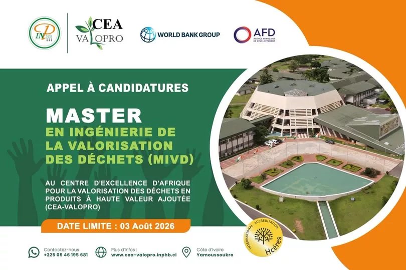 Formation d’élite : l’INP-HB lance un Master stratégique sur la gestion des déchets